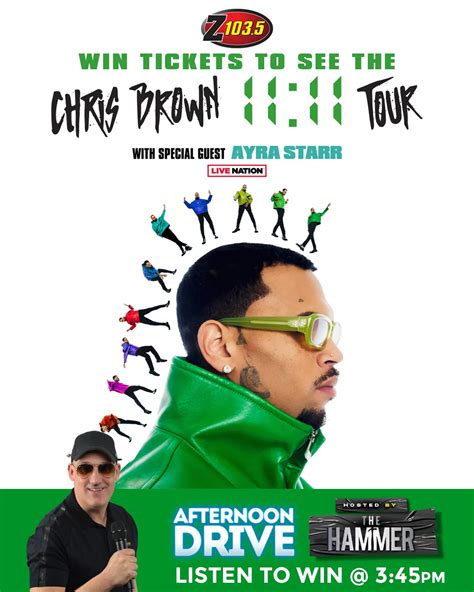 Win Tickets to see Chris Brown – 11:11 Tour | Z1035 - All The Hits