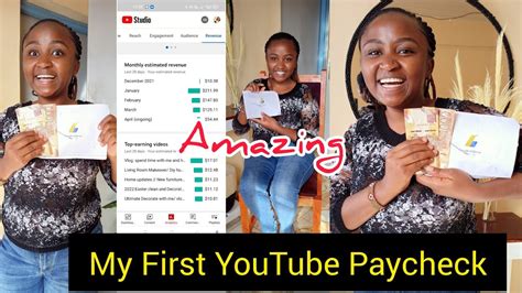 My First Youtube Paycheck After Monetization How Much I Earn From