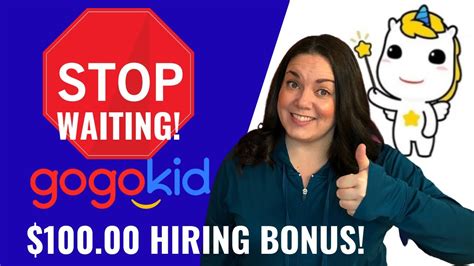 2021 Gogokid Hiring Bonus Money 100 For New Gogokid Teachers Youtube