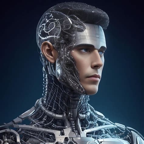 Premium Ai Image Artificial Intelligence In The Humanoid Head