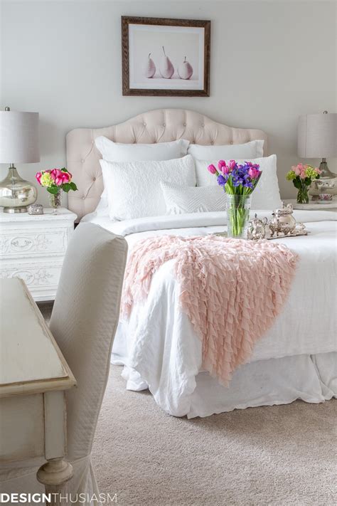 White Bedrooms With Pops Of Color
