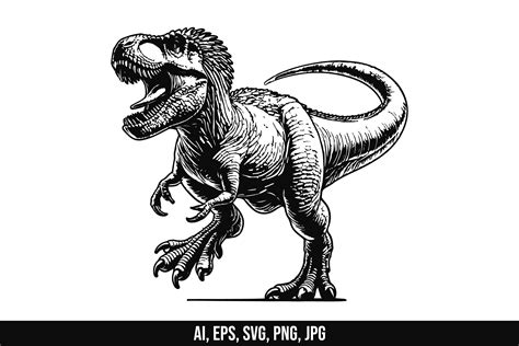 Tyrannosaurs Rex Vector Clipart Graphic By Raulyufitraf Creative Fabrica