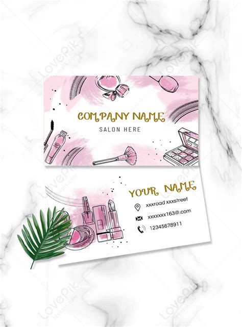 Makeup Artist Visiting Card Design Saubhaya Makeup