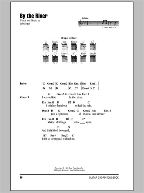 By The River by Bob Seger - Guitar Chords/Lyrics - Guitar Instructor