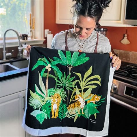 Jungle Tigers Tea Towel Gingiber