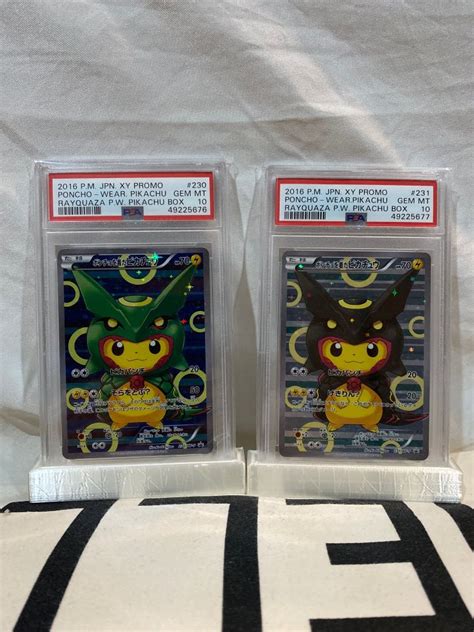 Pokemon Japanese XY Promo Rayquaza Poncho Wearing Pikachu 230 231