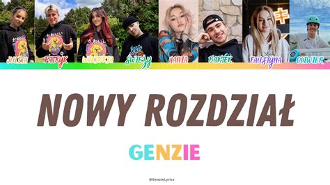 Genzie Nowy Rozdzia Tekst Youtube