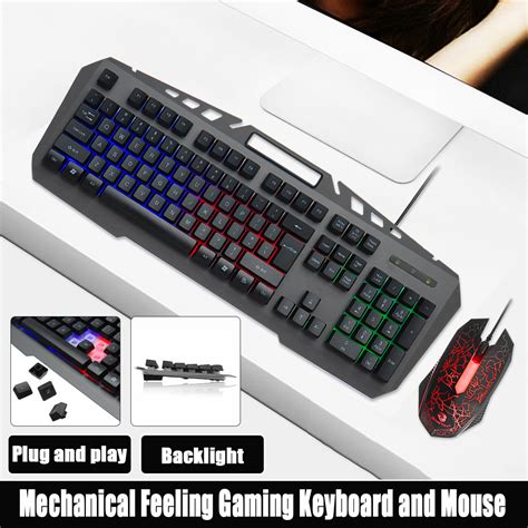 104 Keys USB Wired RGB Backlit Waterproof Hovering Keycap Mechanical