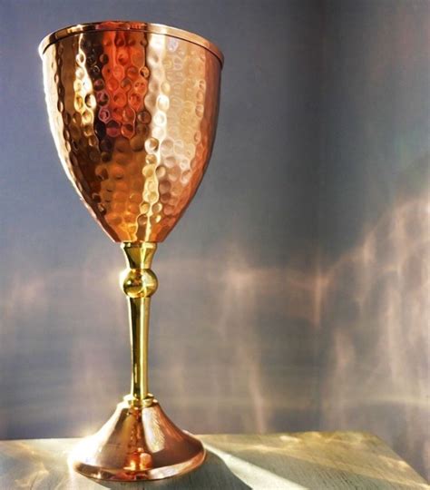 Copper Goblet Wine Glass At Rs Piece Copper Bottle In Moradabad