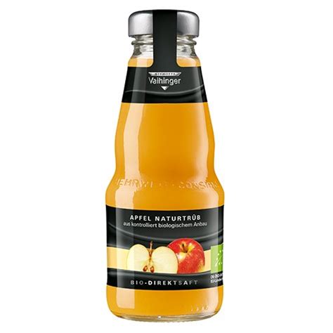 Niehoffs Vaihinger Apfelsaft naturtrüb Bio 24 x 0 2l Viel Durst