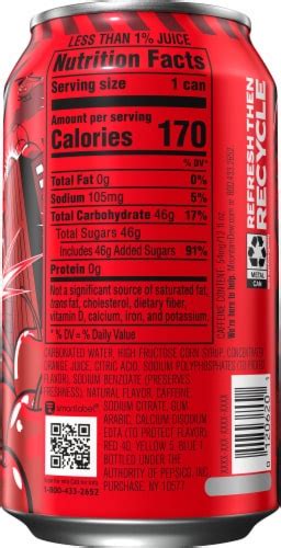 Mountain Dew Code Red Cherry Flavor Soft Drink Cans, 6 pk / 12 fl oz ...