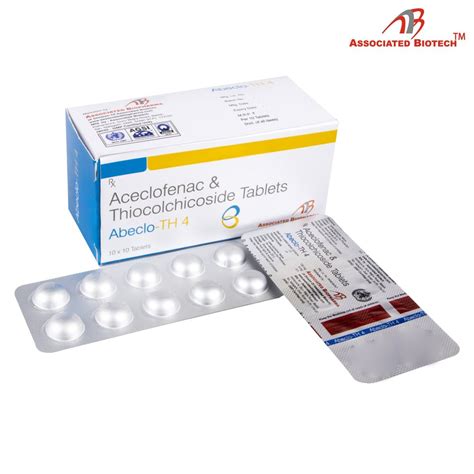 Aceclofenac Etoricoxib And Thiocolchicoside Abeclo Tablets X