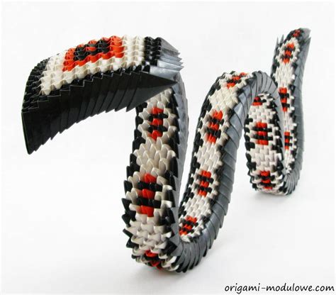 Modular Origami Snake #3 by origamimodulowe on DeviantArt