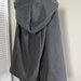 Gray Hooded Capelet Gray Cape With Trim Gray Linen Cloak Etsy