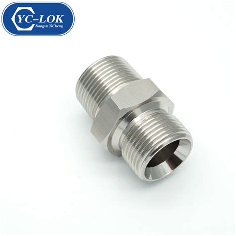 Straight Nipple Jic Male Cone Bsp Male O Ring Hydraulic Tube Fittings