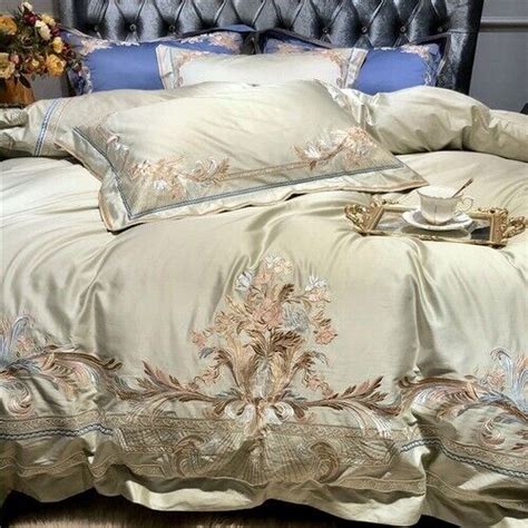 Luxury Royal Embroidery Egyptian Cotton Palace Bedding Set Duvet Cover