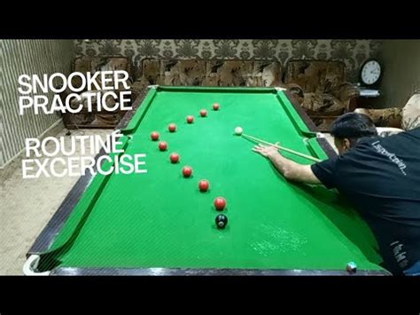 Snooker Practice Routine Excercise YouTube