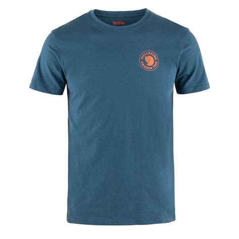 Fjallraven Logo T Shirt Indigo Blue The Sporting Lodge