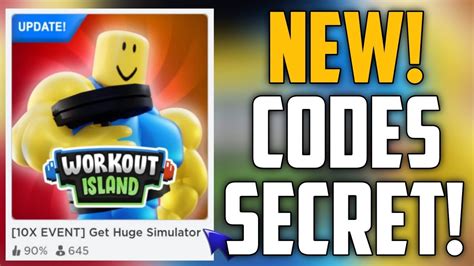 Get Huge Simulator New Codes Roblox Secret Codes [10x Event] Youtube