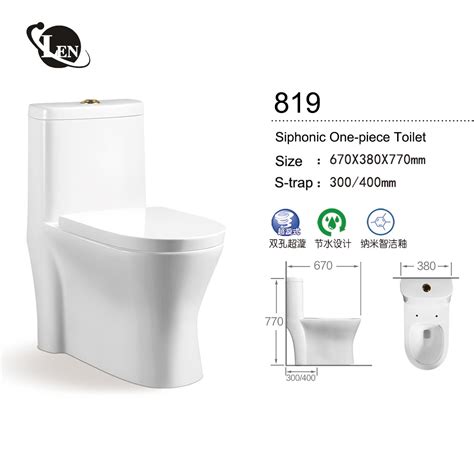 Leen Water Closet Siphonic Wall Faced Ceramica One Piece Toilet China