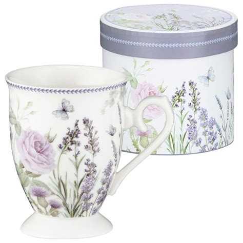 Kubek Porcelanowy Ml W Pude Ku Ozdobnym Lavender Villa Italia