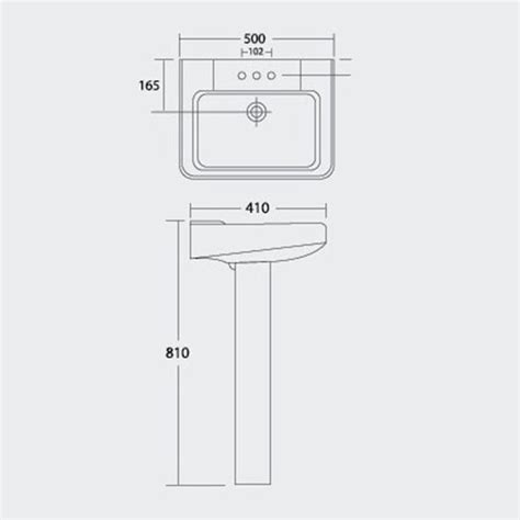 PORTA HD14A Full Pedestal Washbasin M Ismail Jee Sanitary