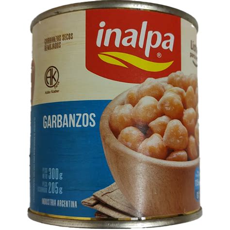 Garbanzos En Lata X300 Gr Inalpa SyF Store