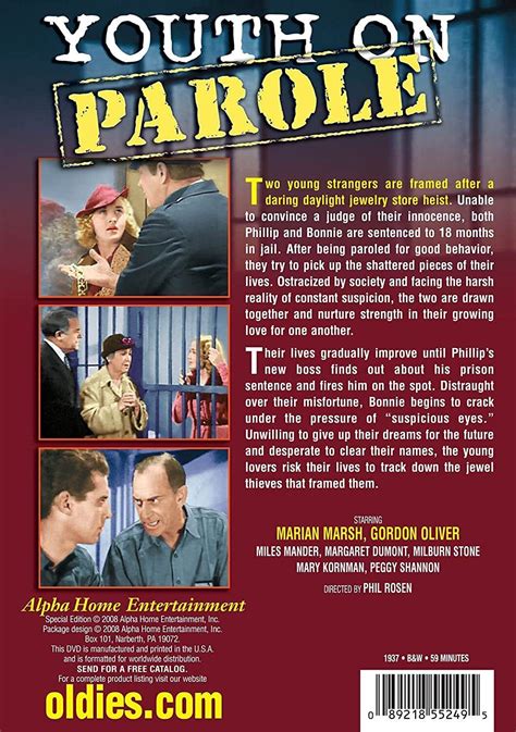 Youth On Parole Dvd Marian Marsh Gordon Oliver Miles Mander Margaret