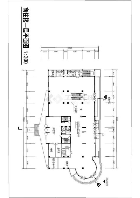 某地广场建筑详细设计cad施工图纸土木在线