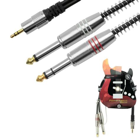 Cabo P Stereo Para P Mono Plug Metal Fitz Metros