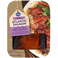 Kroger Atlantic Salmon Fillets Frozen Teriyaki 10 Ounces Kroger