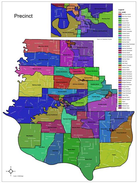 Harrison County Precint District Map