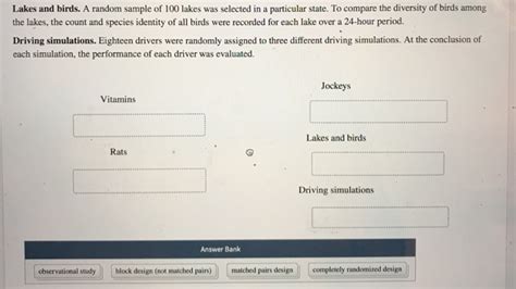 Solved Classify The Experiments According To Their