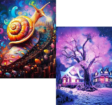 Amazon.com: Edsjegn 2 Pack Puzzles for Adults 1000 Pieces, 1000 Piece ...