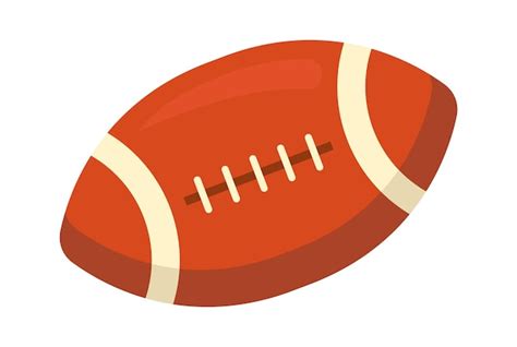 Premium Vector Rugby Ball Sports Icon Vector Illustration