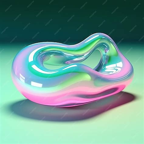 Premium Photo 3d Render Translucent Design Of The Element Holographic