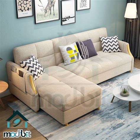 Modern X Ft L Shape Sofa Cum Bed Ply Wood At Rs Set In 6156 The Best