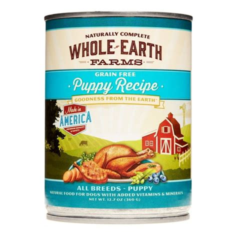 Whole Earth Farms Grain-Free Puppy Recipe All Breeds Puppy Wet Dog Food ...