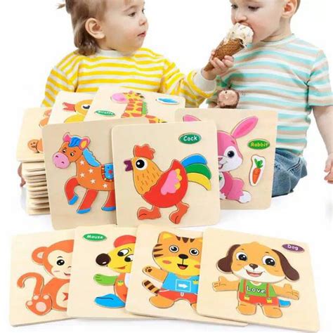 Jual Mainan Edukasi Anak Puzzle Kayu Melatih Sensorik Dan Motorik Anak