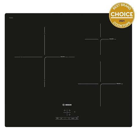 Bosch 600mm 3 Zone Induction Cooktop Series 4 Black Glass