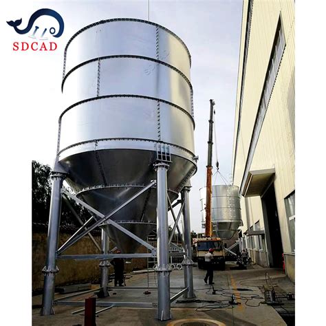 Sdcad Customized 500 Ton Powder Storage Silofly Ash Silo Cement Silo