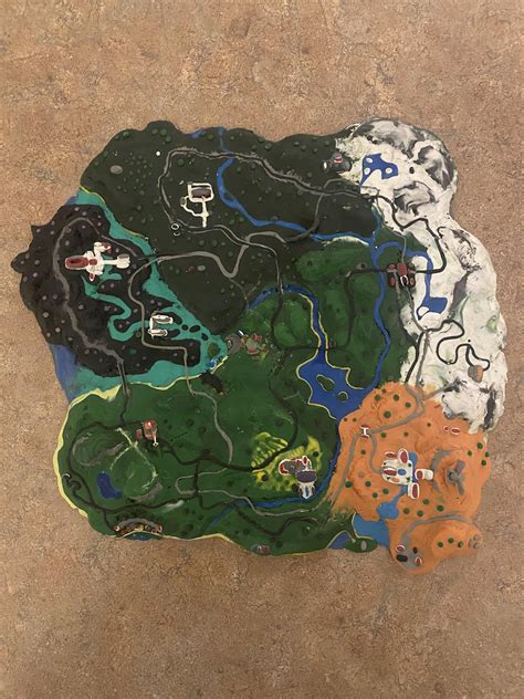 I made the Fortnite Chapter 5 - Season map out of clay! : r/FortNiteBR