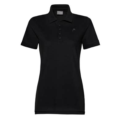 Polo Shirt HEAD Women HEAD Black Tennisplanet Co Uk