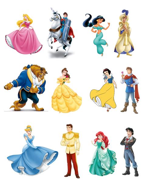 Disney Prince and Princess Match 2/2 in 2024 | Disney princess bedroom ...