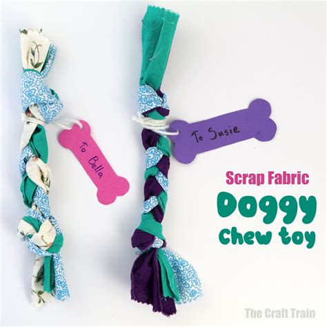 Scrap fabric DIY dog toy - The Craft Train