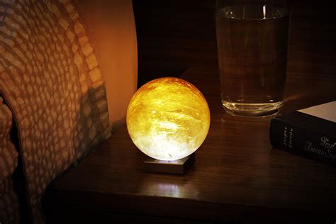 This Beautiful Spherical Gemstone Mood Lamp Looks Like the Sun