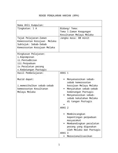 DOC Sej Kum 4 Rph DOKUMEN TIPS