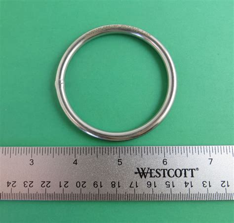 Stainless Steel 316 Round Ring Welded 6mm X 60mm 14 X 2 38 Marine