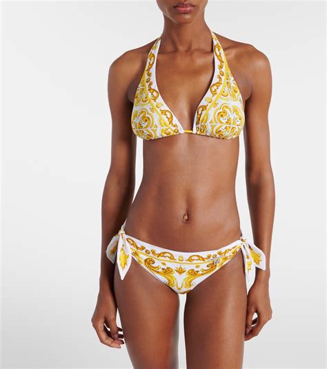 Majolica Bikini In Multicoloured Dolce Gabbana Mytheresa