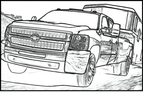 Silverado Coloring Pages At Free Printable Colorings